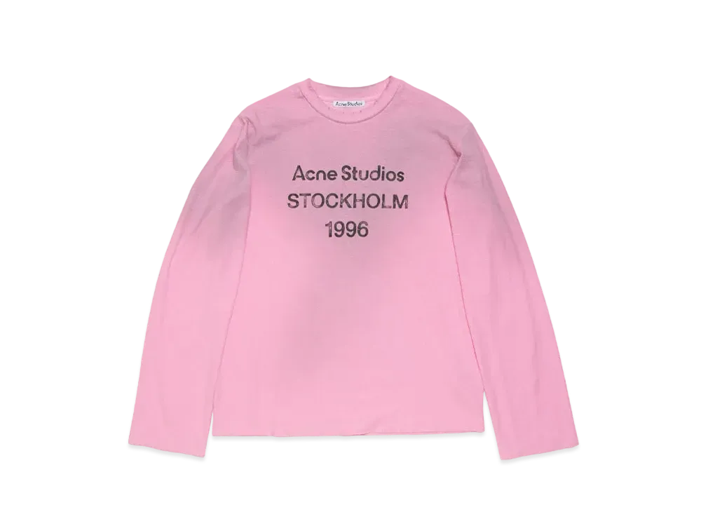 Acne Studios Logo T-Shirt - Relaxed Fit "Cotton Candy Pink"