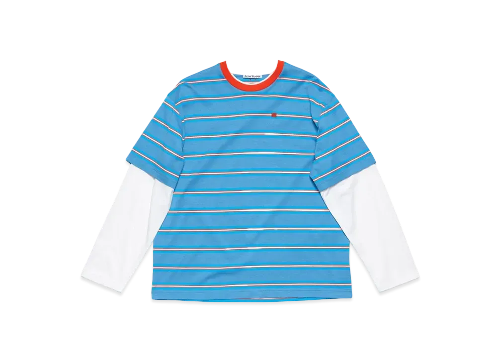 Acne Studios Layered T-Shirt "Sea Blue"