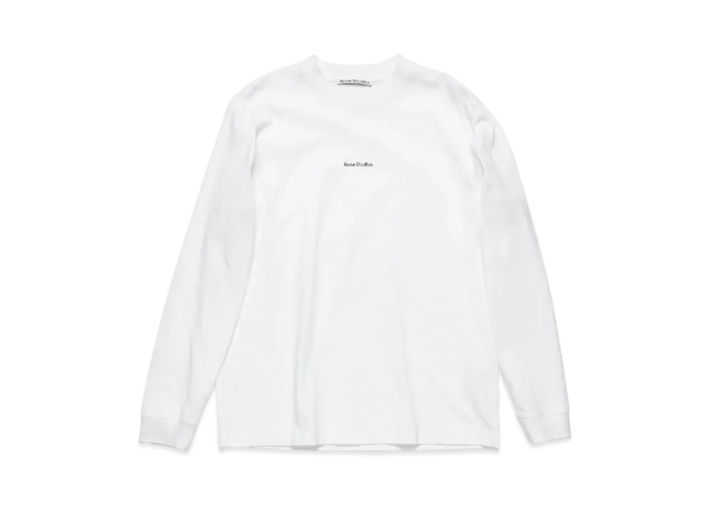 Acne Studios Logo Long Sleeve T-Shirt "Optic White"