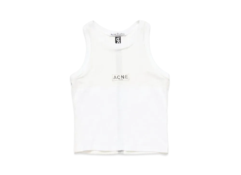 Acne Studios Logo Tank Top "Optic White"