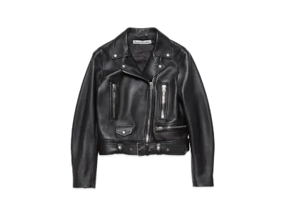 Acne Studios Leather Biker Jacket "Black"