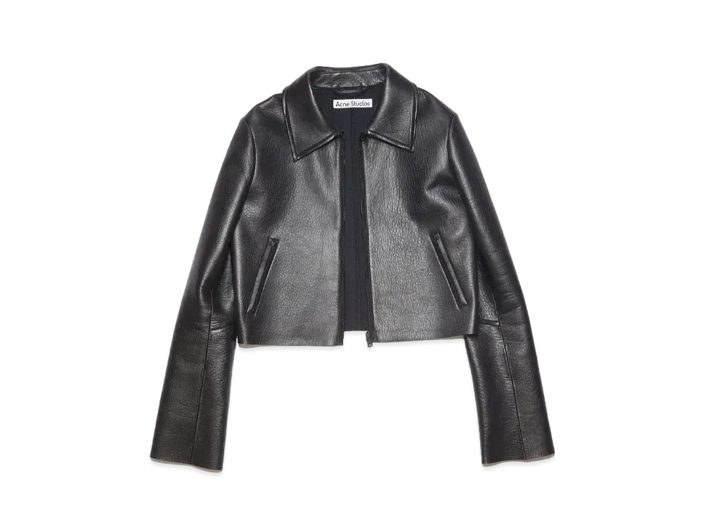 Acne Studios Leather Jacket "Black"
