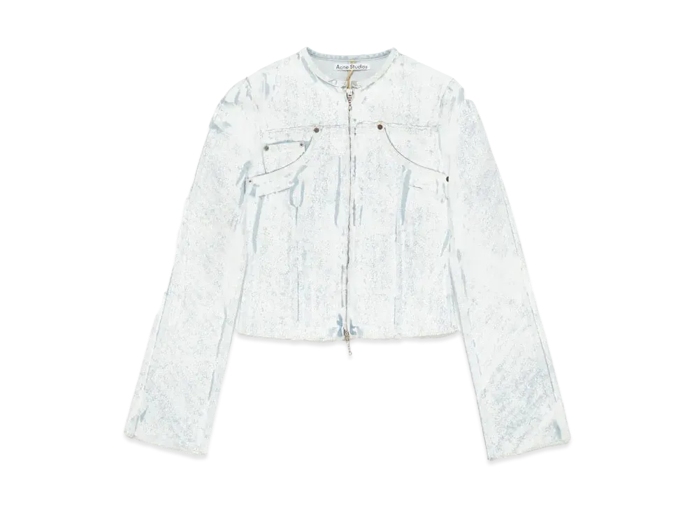 Acne Studios Pigment Print Denim Jacket "Light Blue"