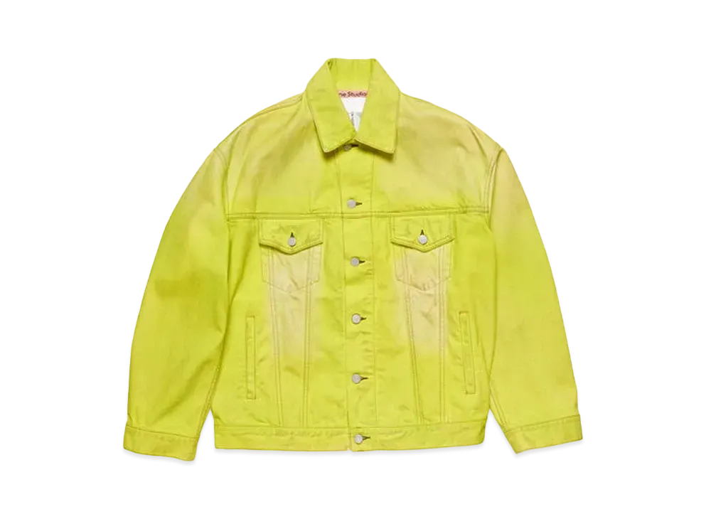Acne Studios Denim Jacket - Oversized Fit "Neon Yellow"