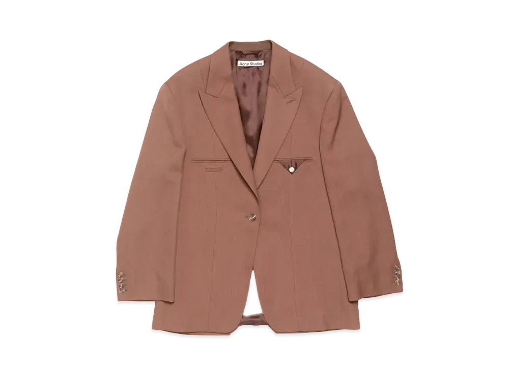Acne Studios Single-Breasted Jacket "Metallic Brown"