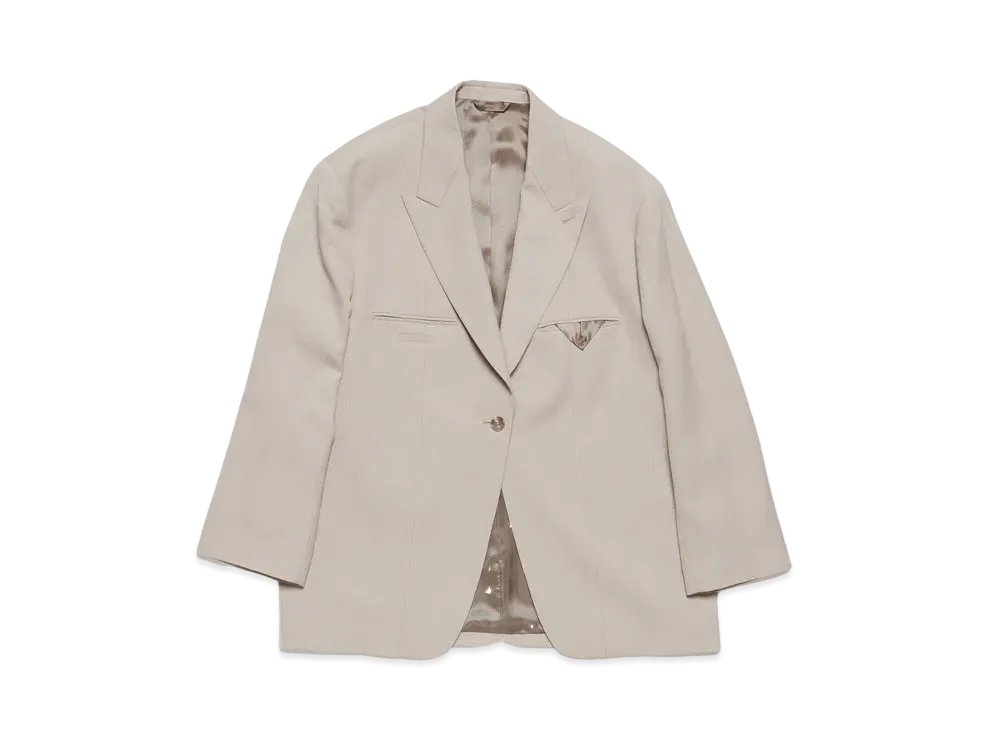 Acne Studios Single-Breasted Jacket "Cold Beige"