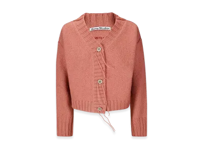 Acne Studios Women's Frayed Cardigan "Light Pink"