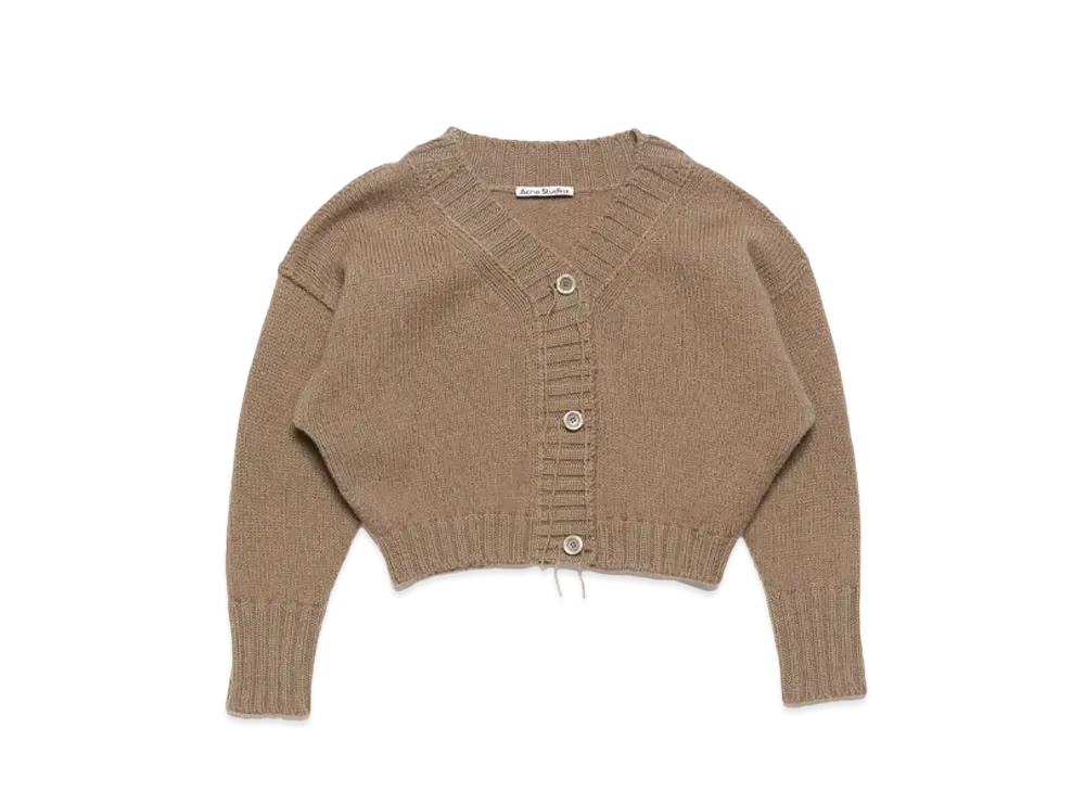 Acne Studios Knit Cardigan "Mud Brown"