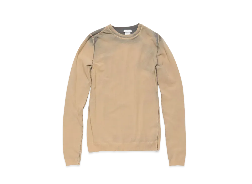 Acne Studios Long Sleeve Cutout T-Shirt "Desert Beige"