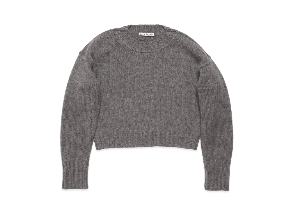 Acne Studios Crew Neck Wool Sweater "Dark Gray"