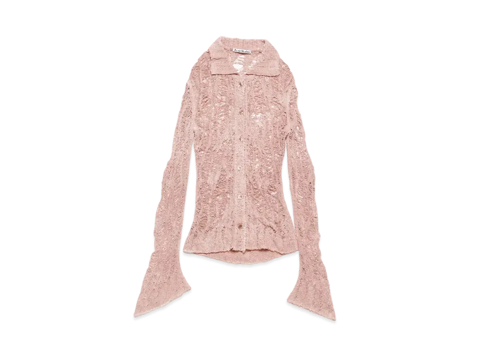 Acne Studios Loose Knit Cardigan "Pastel Pink"
