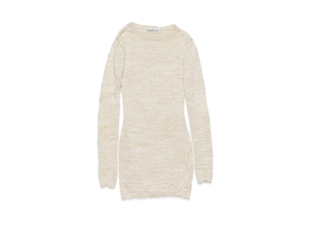 Acne Studios Crew Neck Knit Top "Off White"