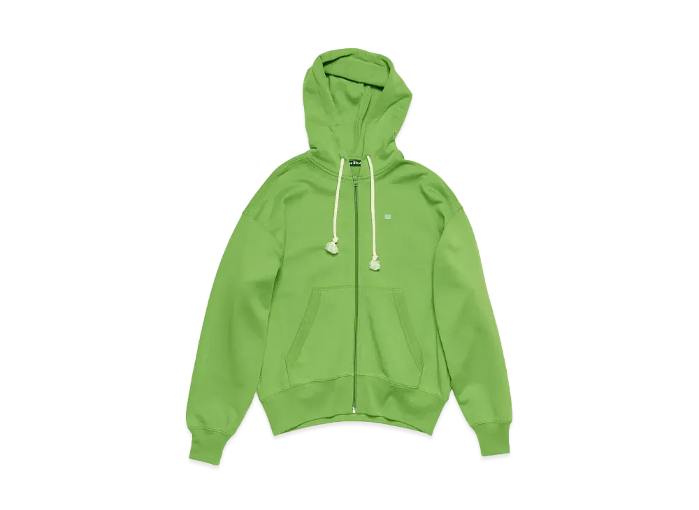 Acne Studios Hooded Zip Sweater "Herbal Green"