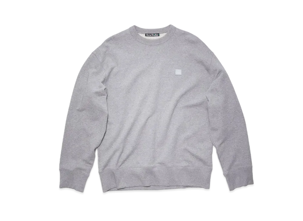 Acne Studios Crewneck Sweatshirt - Relaxed Fit "Light Grey Melange"