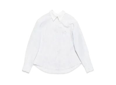 Acne Studios Stripe Button-Up Shirt "Olive Green/White"