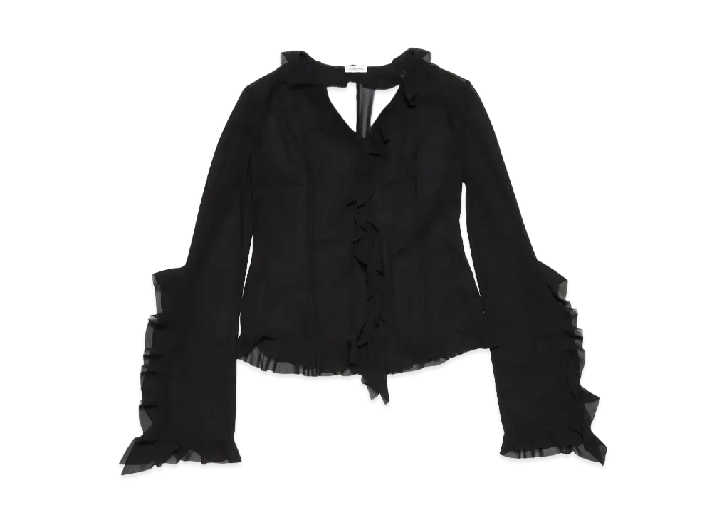 Acne Studios Ruffled Blouse "Black"