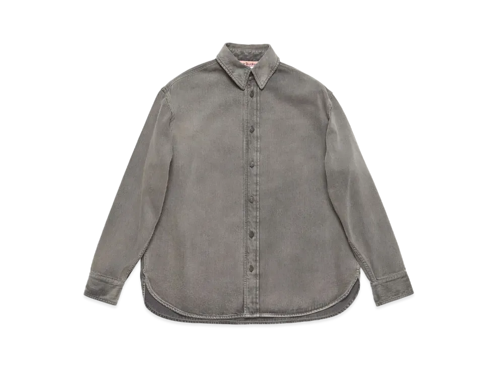 Acne Studios Denim Shirt - Loose Fit "Anthracite Grey"
