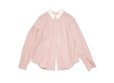 Acne Studios Classic Long Sleeve Shirt "Salmon Pink/White"