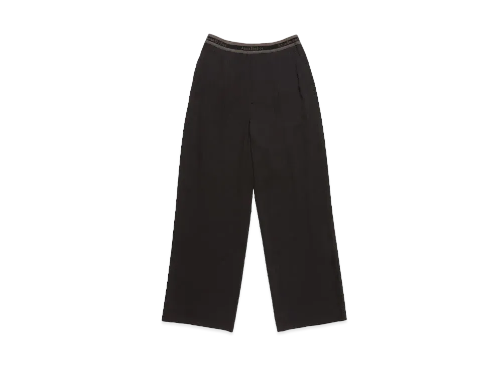 Acne Studios Logo Tape Trousers "Black"