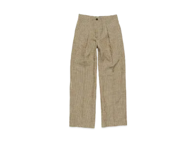 Acne Studios Tailored Linen-Blend Trousers "Multi Brown"