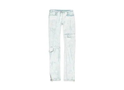 Acne Studios Printed Jeans - Slim Fit "Light Blue/White"