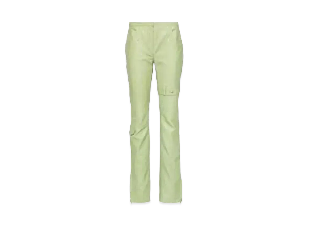 Acne Studios Leather Trousers "Pistachio Green"