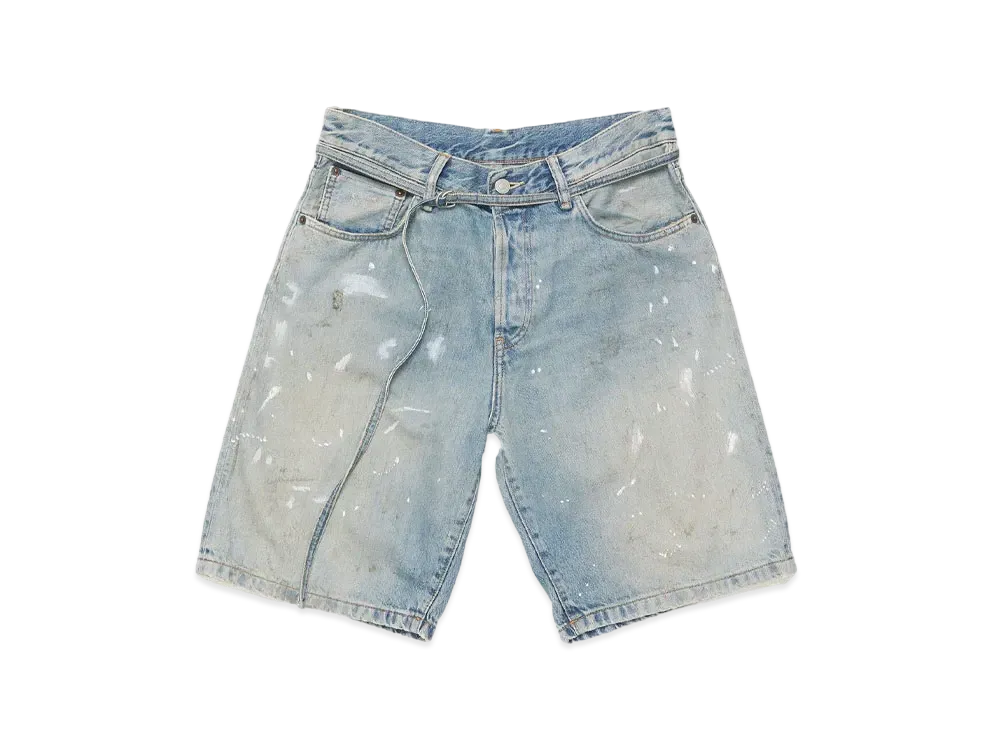 Acne Studios Loose Fit Denim Shorts "Light Blue"