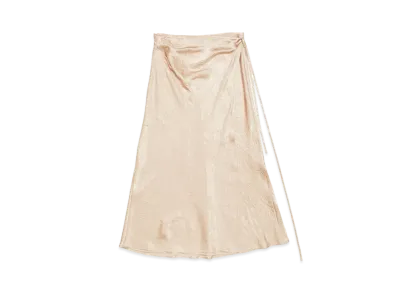 Acne Studios Satin Wrap Skirt "Shell Beige"