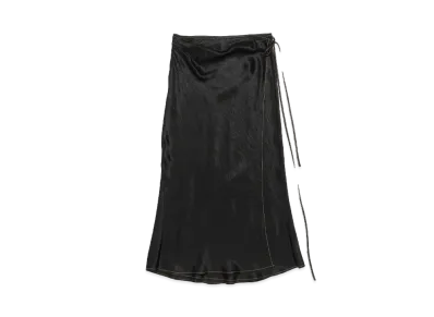 Acne Studios Satin Wrap Skirt "Black"