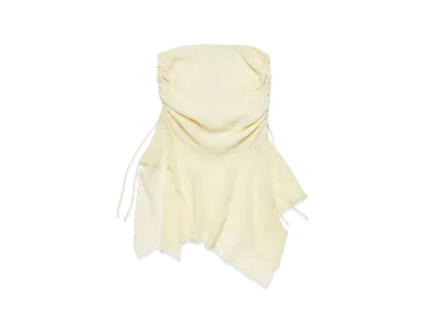 Acne Studios Draped Asymmetric Skirt "Warm White"