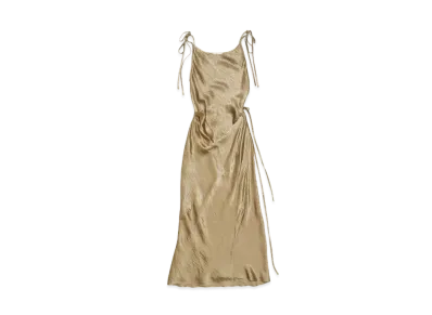 Acne Studios Satin Dress "Old Green"