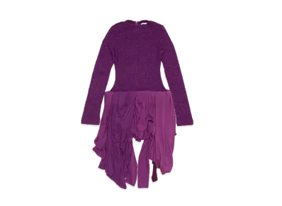 Acne Studios Layered Dress "Bright Purple"