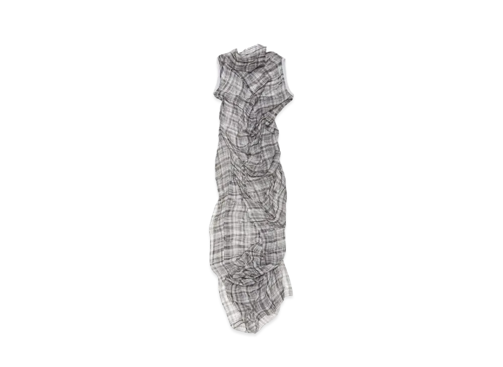 Acne Studios Checked Mesh Dress "Black"