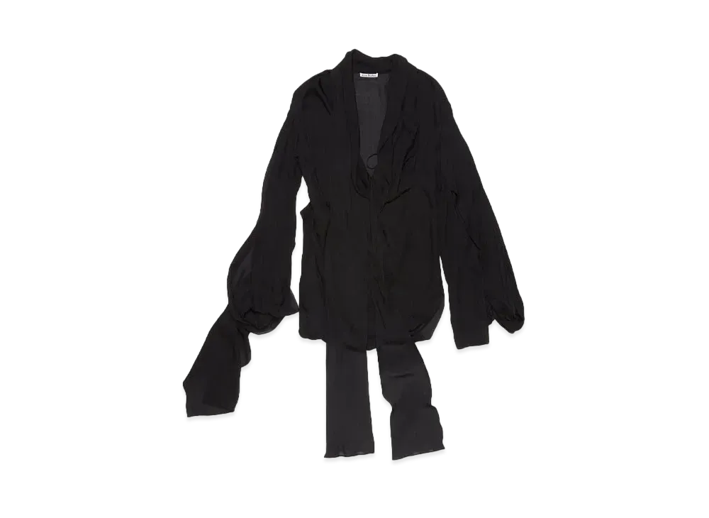 Acne Studios Draped Scarf Dress "Black"