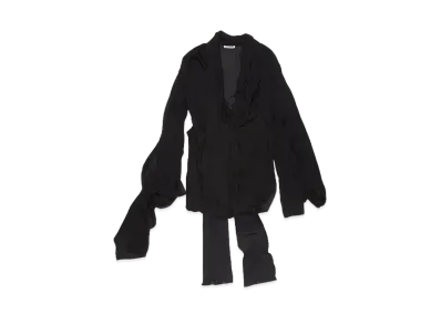 Acne Studios Draped Scarf Dress "Black"