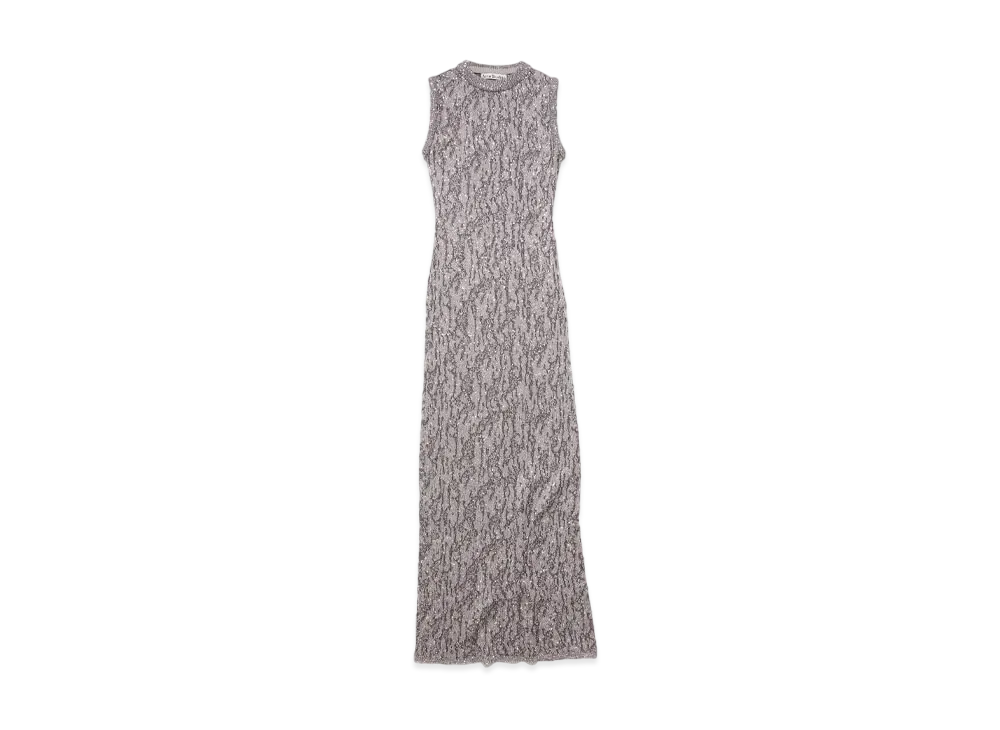 Acne Studios Jacquard Knit Dress "Dark Gray"