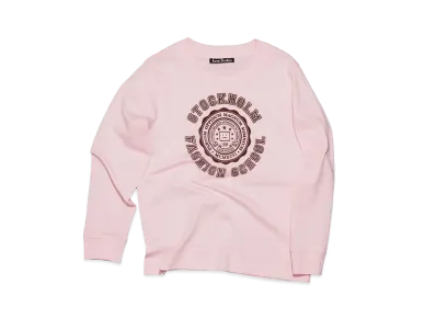 Acne Studios Long Sleeve T-Shirts - Kids "Light Pink"