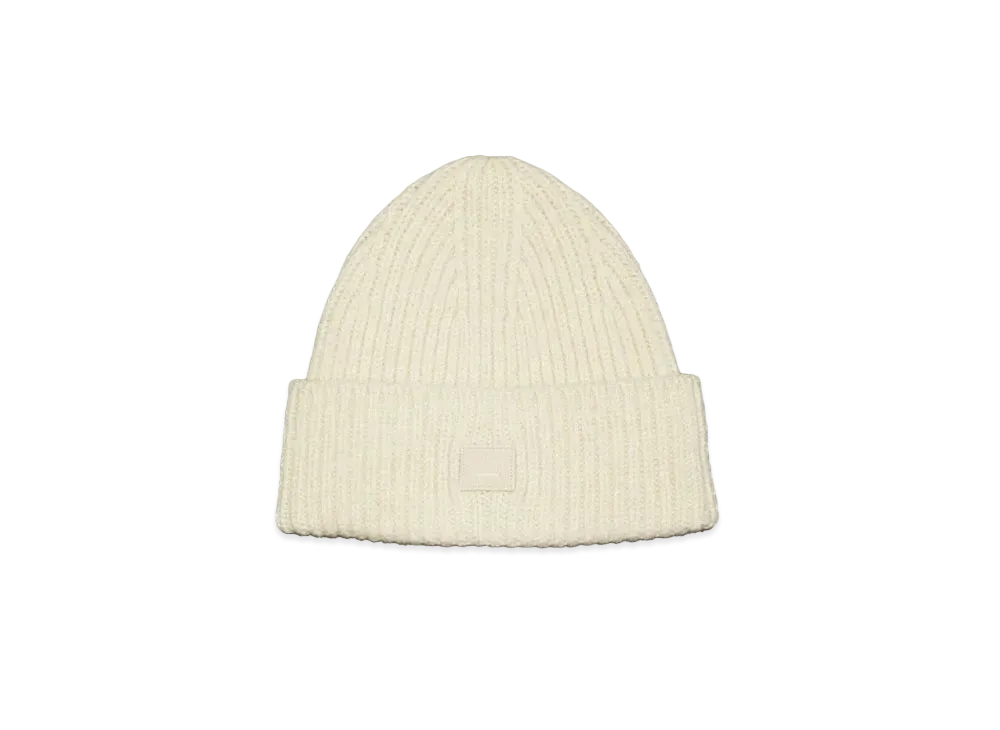 Acne Studios Wool Knit Beanie - Kids "Oatmeal Melange"