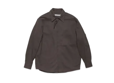 Acne Studios Twill Zipper Overshirt Jacket "Stone Black"