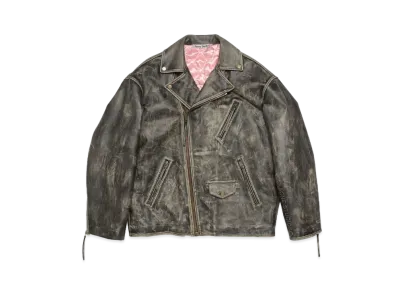 Acne Studios Biker Leather Jacket "Black"