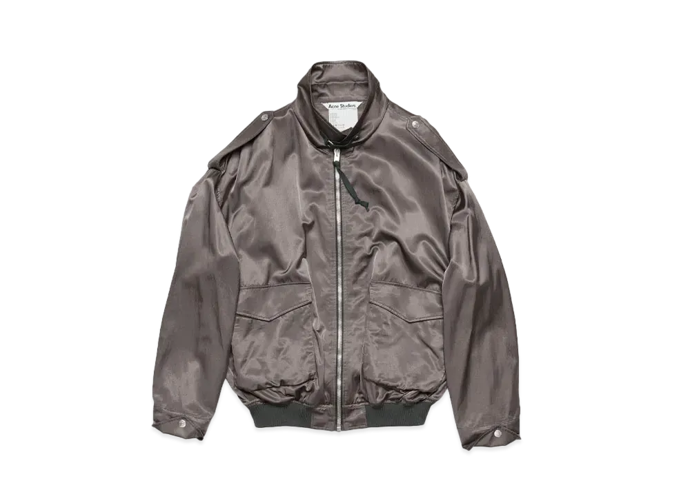 Acne Studios Satin Jacket "Mid Grey"