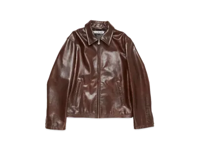 Acne Studios Leather Jacket "Brown"