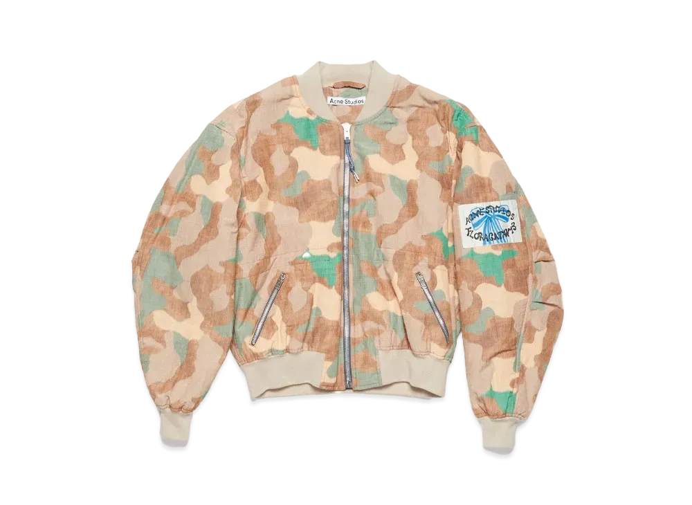 Acne Studios Bomber Jacket "Orange/Green"