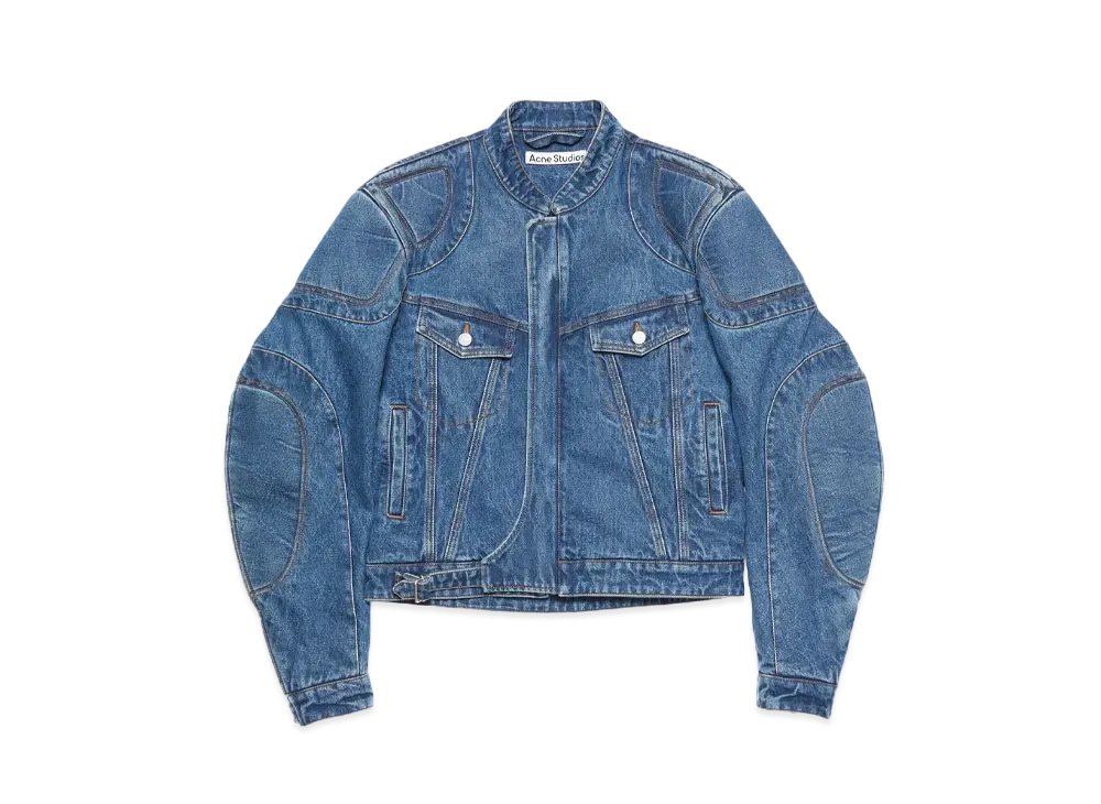 Acne Studios Biker Denim Jacket "Mid Blue"