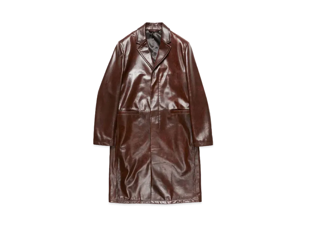 Acne Studios Leather Coat "Brown"