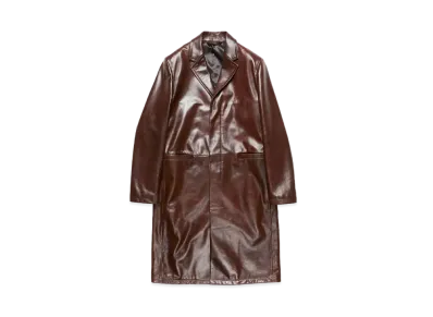 Acne Studios Leather Coat "Brown"