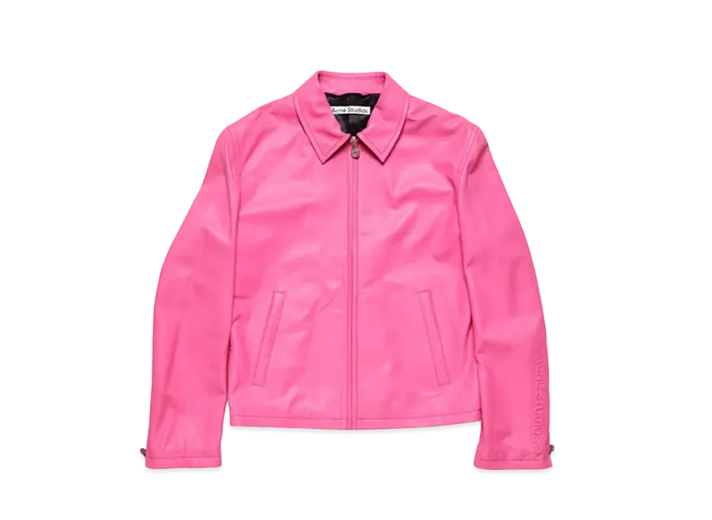 Acne Studios Leather Jacket "Bubble Pink"