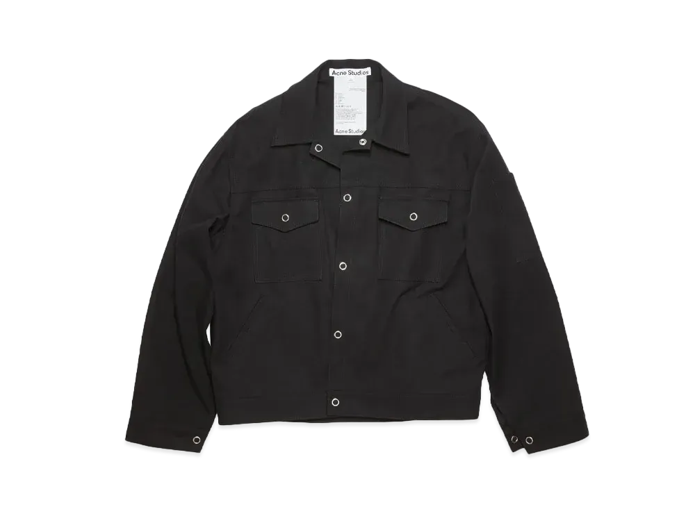 Acne Studios Cotton Blend Overshirt "Black"