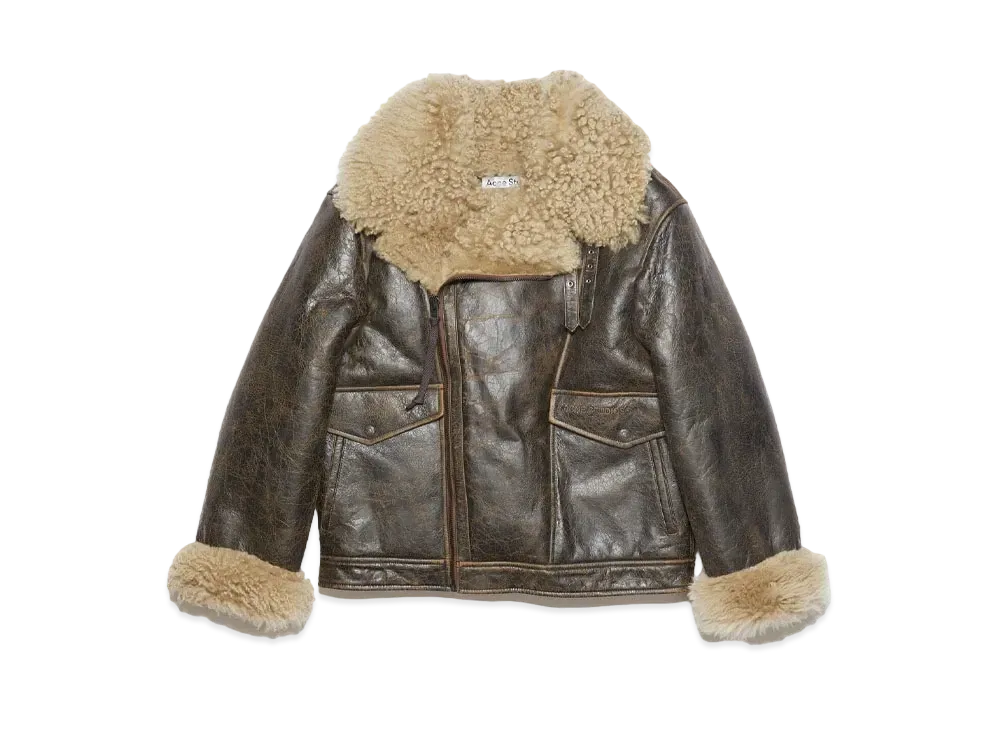 Acne Studios Shearling Jacket "Brown/Beige"