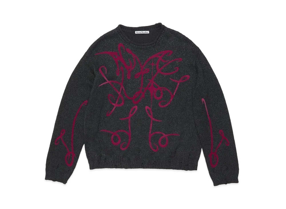 Acne Studios Printed Jumper "Grey/Multi"